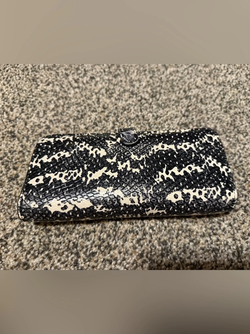 Coach Madison Two-Tone Python Embossed Leather Wallet
